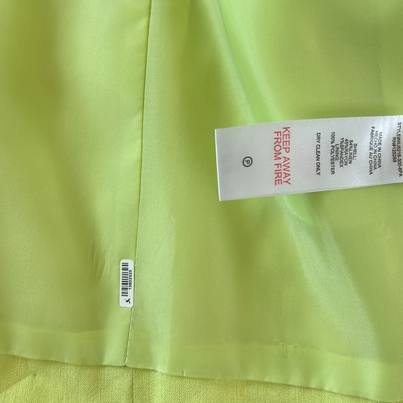 Jason Wu blazer chartreuse linen - Picture 3 of 5